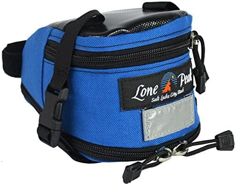 | Saddle Nylon Durable 1000 Bag Bikepacking Seat Mini-Wedge Pack Bag Mount (Made | | | Seat Bike Bicycle - USA) Peak Expandable Bag in Superior D | Blue Lone The