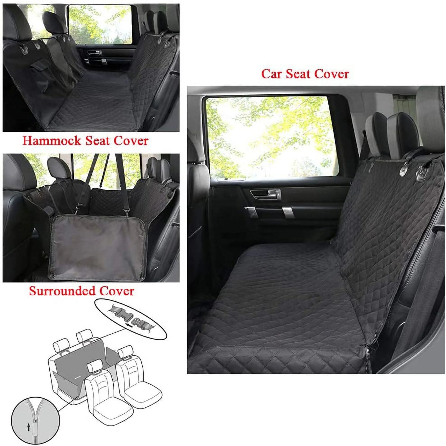 & Mesh Dogs Dog Dog Cover Trucks Protection Dog Cars Seat, Covers Cover Car for Window, Waterproof Car Scratchproof Seat SUVs Hammock Back with