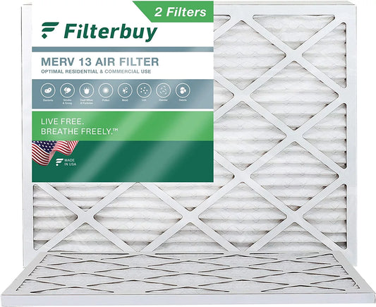 (2-Pack) 20x24x1 Pleated 13 AC Air Filterbuy MERV Filters HVAC Furnace