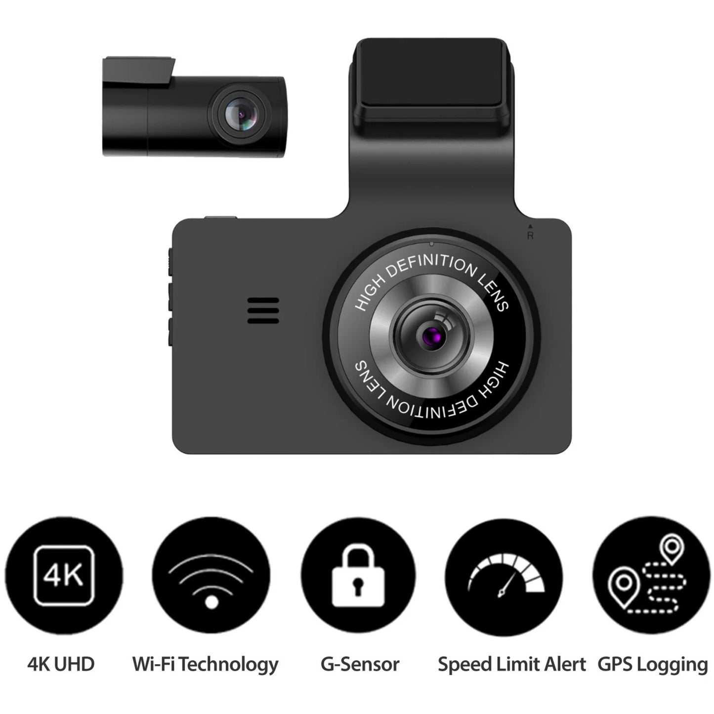 & Cam GPS Orbit Dual myGEKOgear Dash Wi-Fi with 4K Logging 956